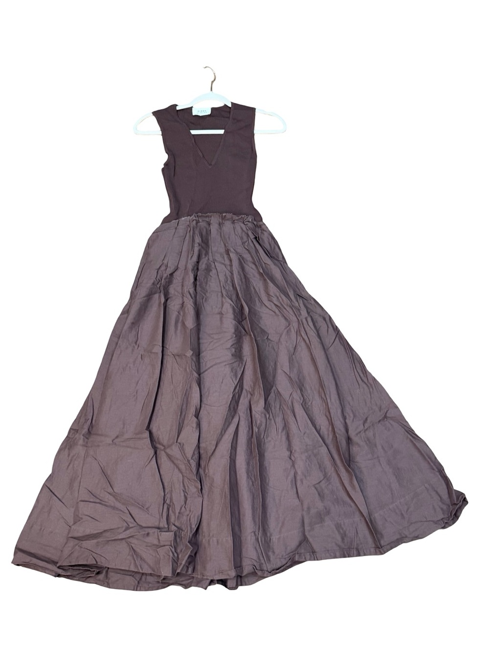 ๐ค DISSH Holly Bitter Choc Hybrid Midi Dress Size 4 Brown Minimalist Dress - Picture 7 of 16